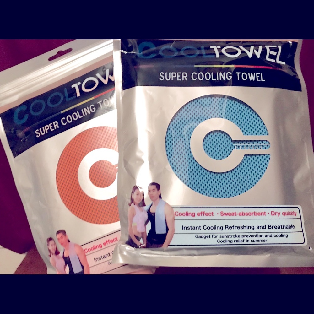 2 packs cooling towels pack super absorbent pair travel fitness gym basics